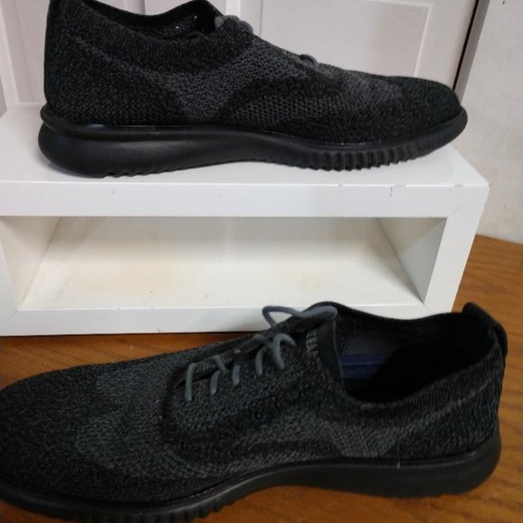 Mens Cole Haan, 2.ZEROGRAND, grey/black wing tip shoes-size 10M main image 7